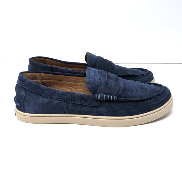 johnnie-O Other - Johnnie-O Santa Monica Suede Moccasin Loafer Mens Size 11.5 Navy Blue NEW NWOB